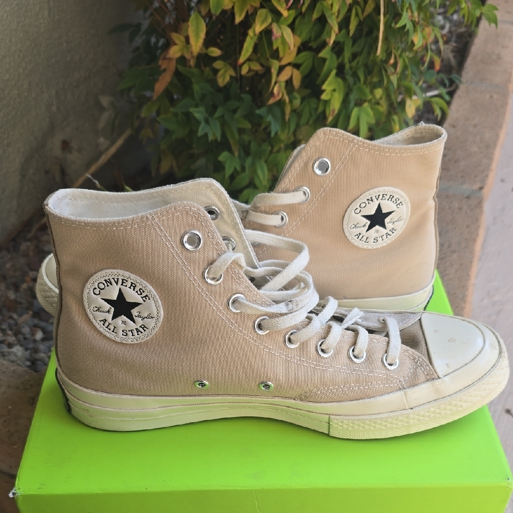 Converse Beige High-Top Sneakers